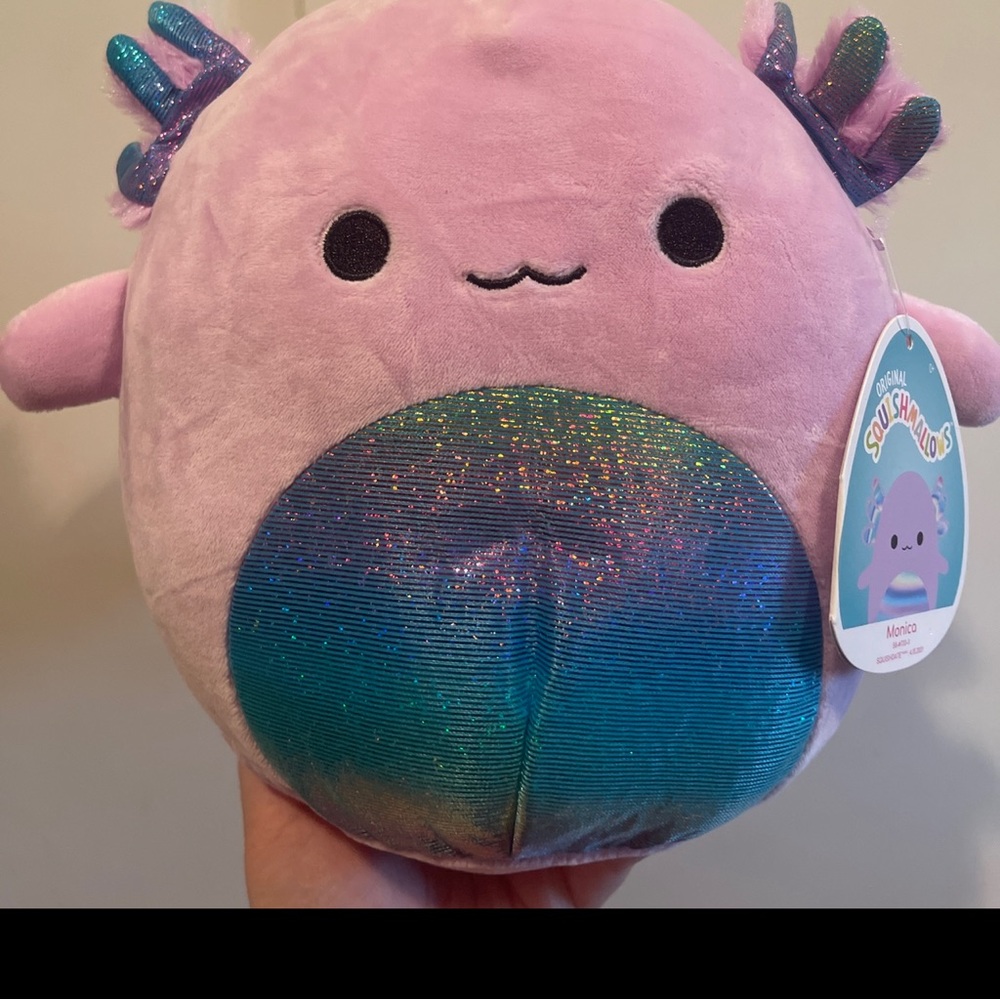 8” Monica Squishmallow new with tags axolotl Squishmallow